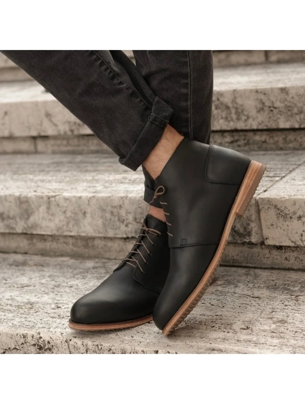 NISOLO Everyday Chukka Boot in Black Men’s Size 13
